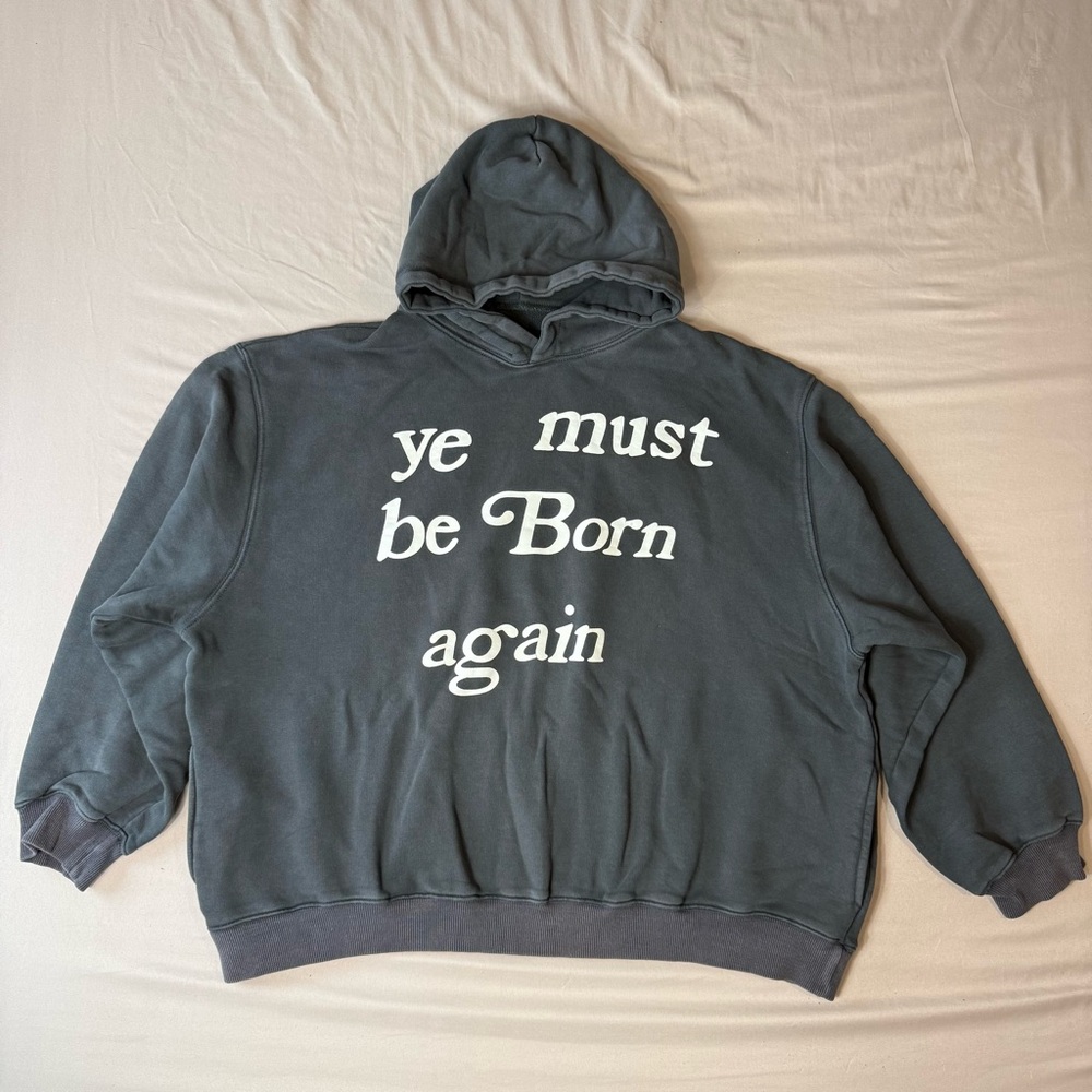 Born Again Graphic Hoodie - Charcoal Gray